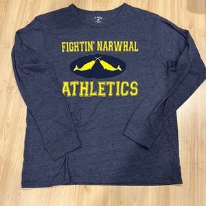 NWOT XL League Fightin’ Narwal Athletics long sleeve tee
